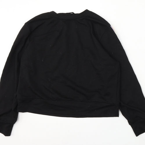 SheIn Womens Black Polyester Pullover Sweatshirt Size XL