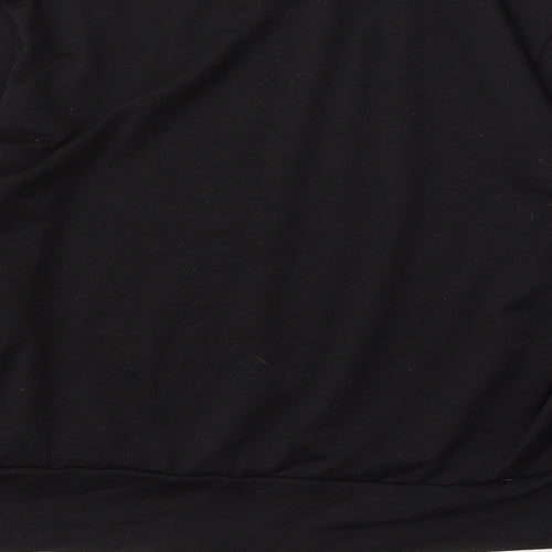 SheIn Womens Black Polyester Pullover Sweatshirt Size XL