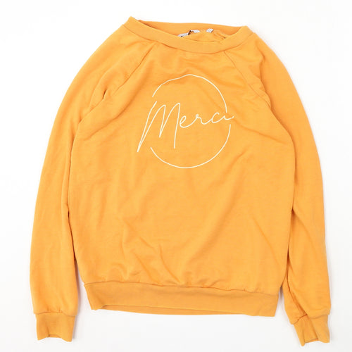 NEXT Womens Orange Polyester Pullover Sweatshirt Size S