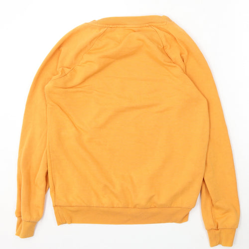 NEXT Womens Orange Polyester Pullover Sweatshirt Size S