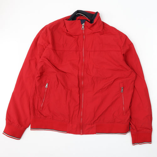 Blue Harbour Mens Red Jacket Coat Size XL Zip
