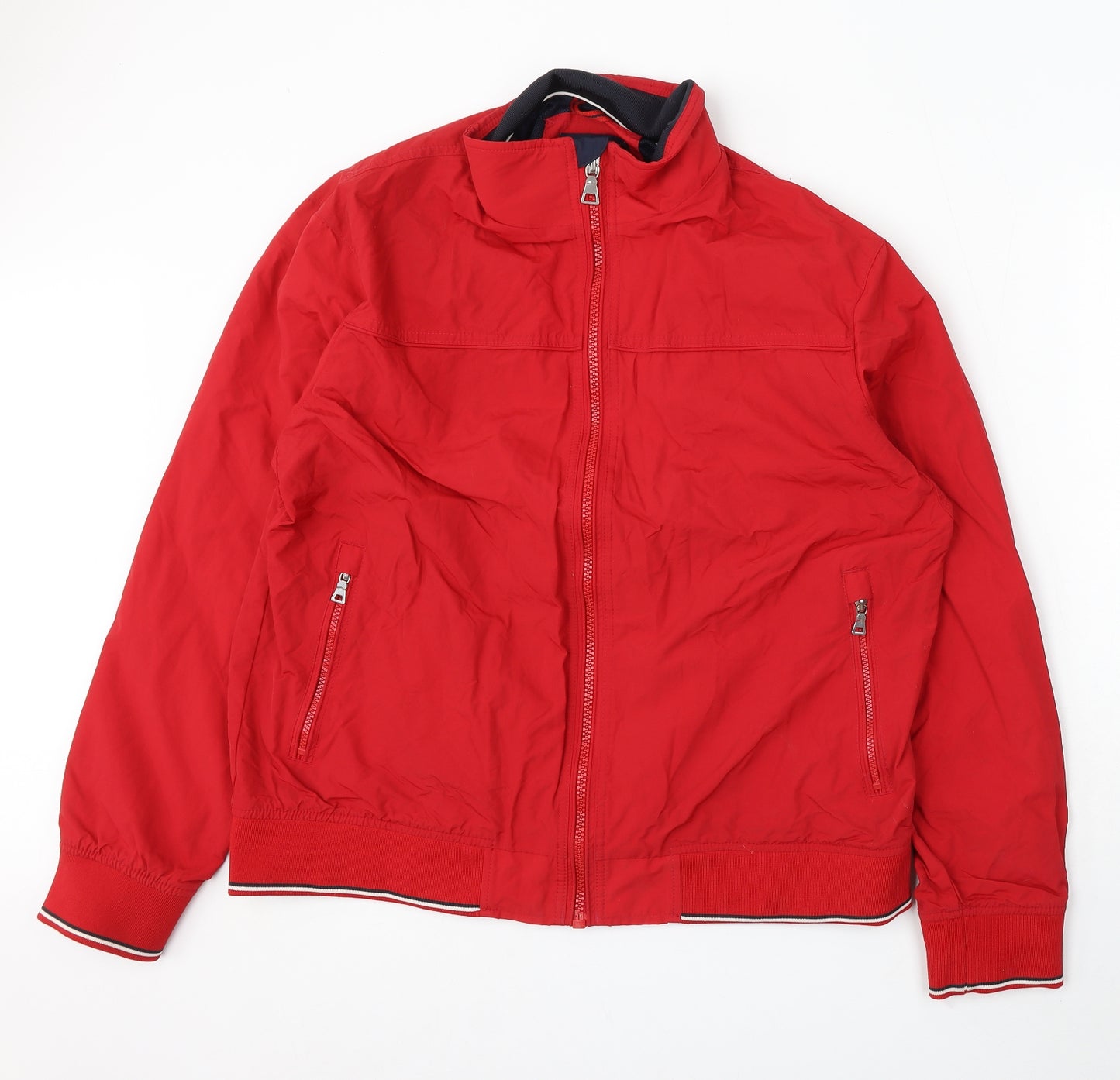 Blue Harbour Mens Red Jacket Coat Size XL Zip