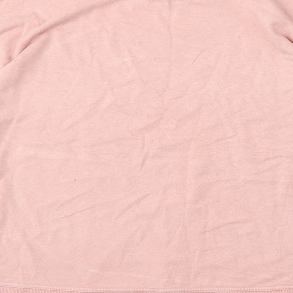 F&F Womens Pink Viscose Pullover Sweatshirt Size 14