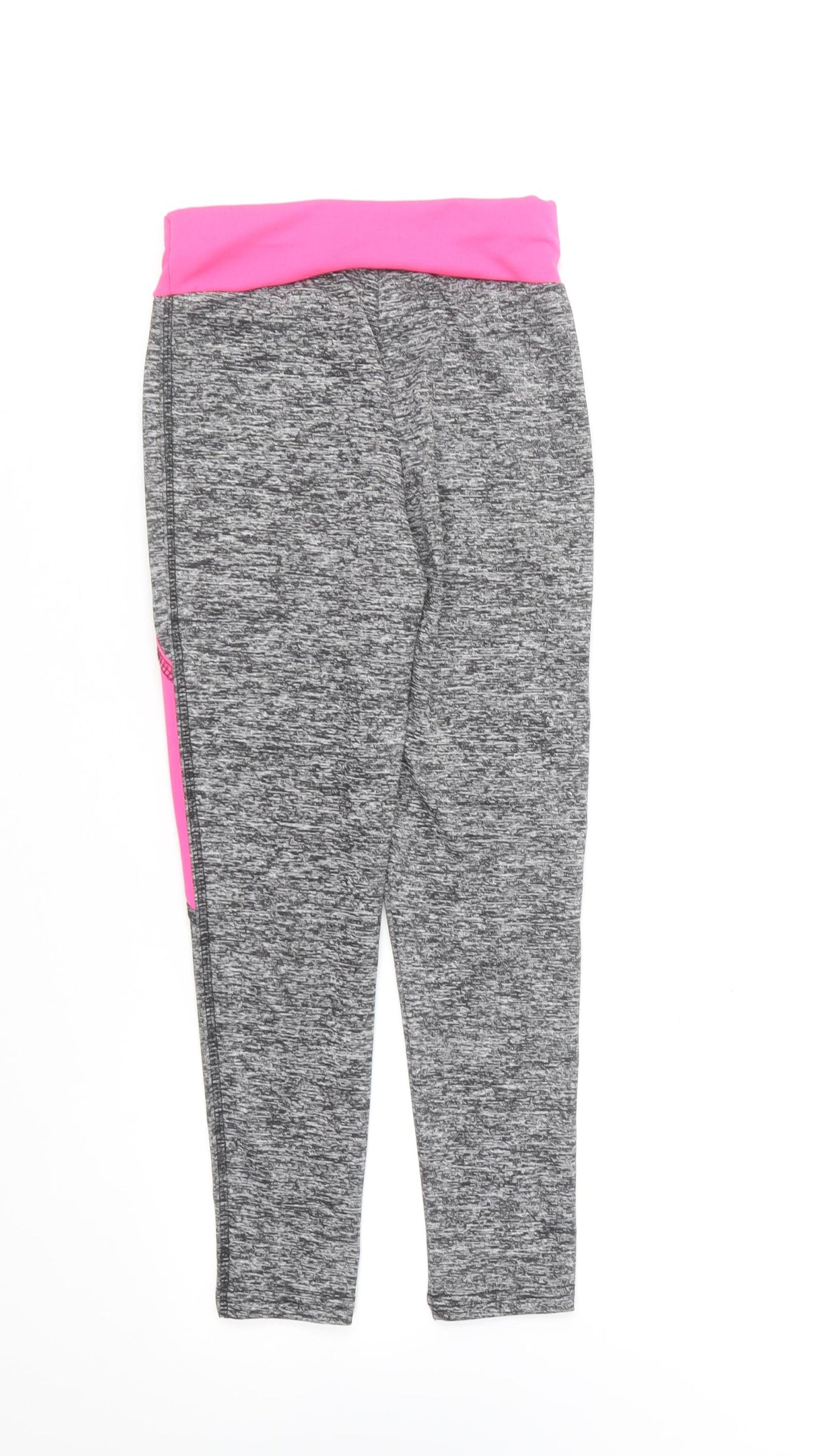 Preworn Womens Grey Polyester Jogger Leggings Size 10 L20 in Regular