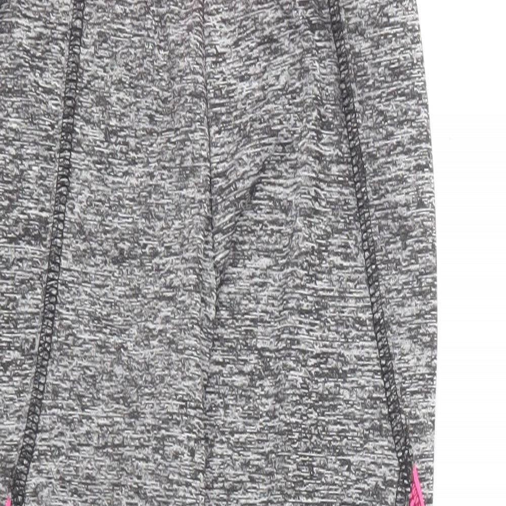 Preworn Womens Grey Polyester Jogger Leggings Size 10 L20 in Regular