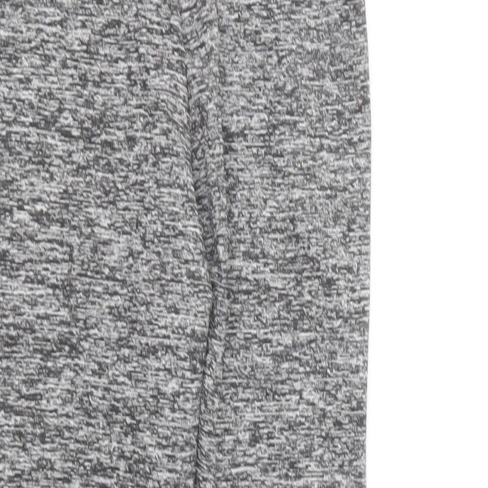 Preworn Womens Grey Polyester Jogger Leggings Size 10 L20 in Regular