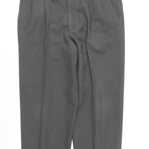 Marks and Spencer Mens Grey Polyester Trousers Size 36 in L29 in Regular