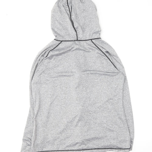 Sykooria Womens Grey Polyester Full Zip Hoodie Size XL
