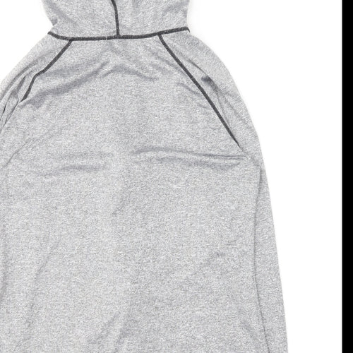 Sykooria Womens Grey Polyester Full Zip Hoodie Size XL