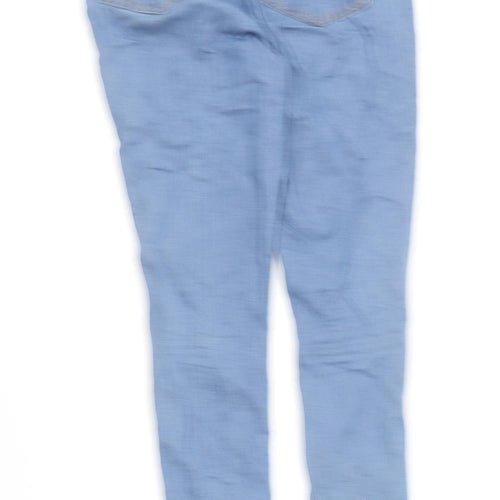 George Womens Blue Cotton Skinny Jeans Size 10 L29 in Regular