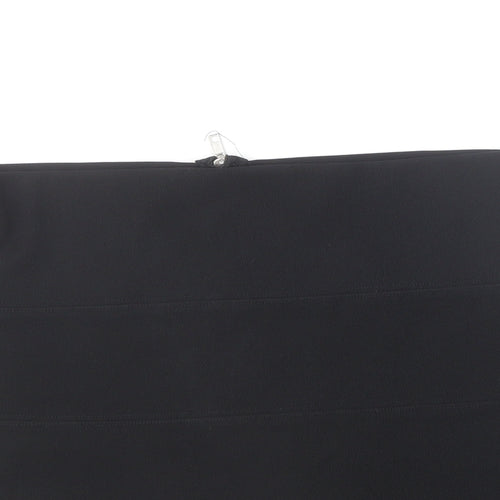 Preworn Womens Black Polyester Mini Skirt Size 14