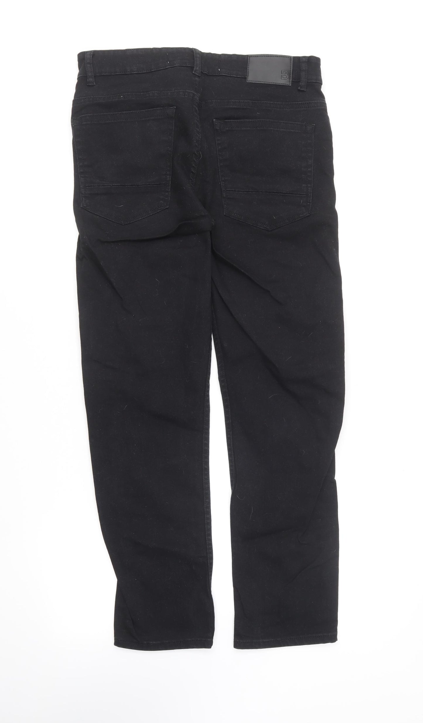 Burton Mens Black Cotton Straight Jeans Size 32 in L28 in Regular