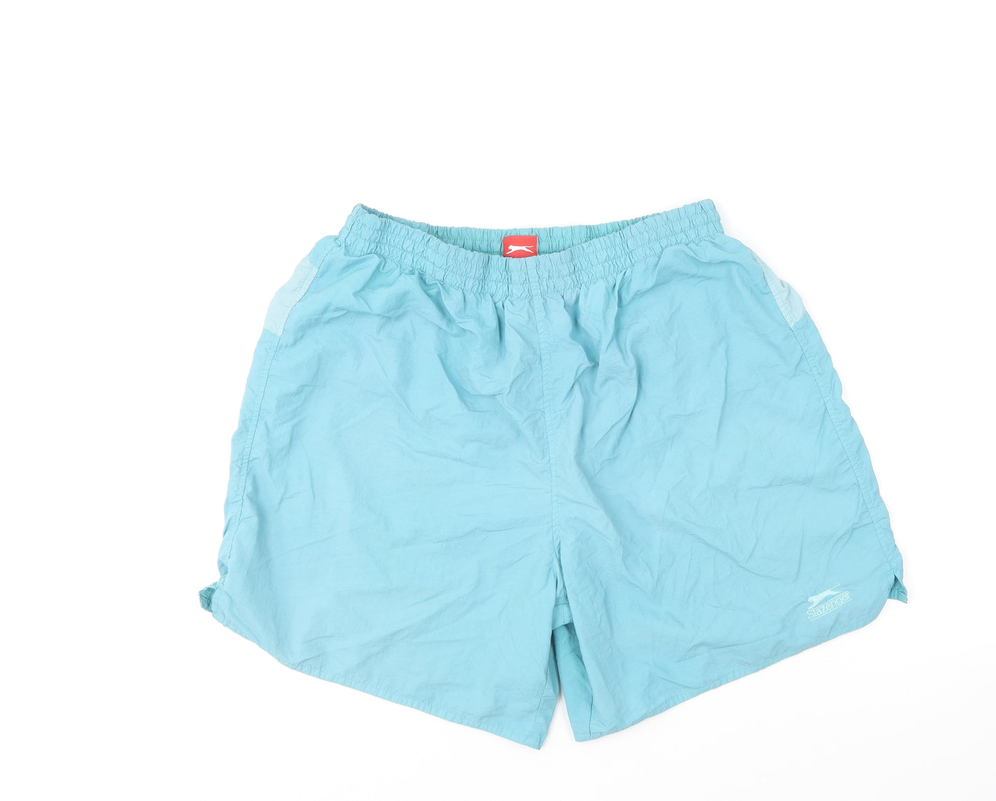Slazenger Mens Blue Polyester Sweat Shorts Size L L6 in Regular - Swim Shorts