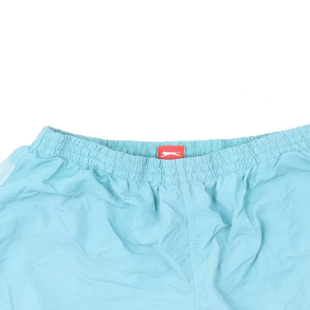 Slazenger Mens Blue Polyester Sweat Shorts Size L L6 in Regular - Swim Shorts
