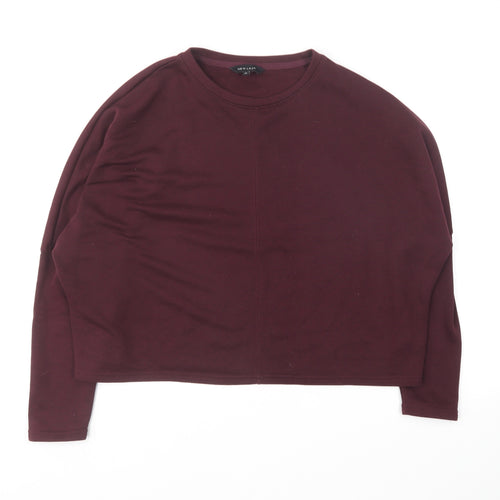 New Look Womens Purple Round Neck Polyester Pullover Jumper Size 14