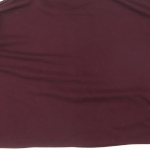 New Look Womens Purple Round Neck Polyester Pullover Jumper Size 14