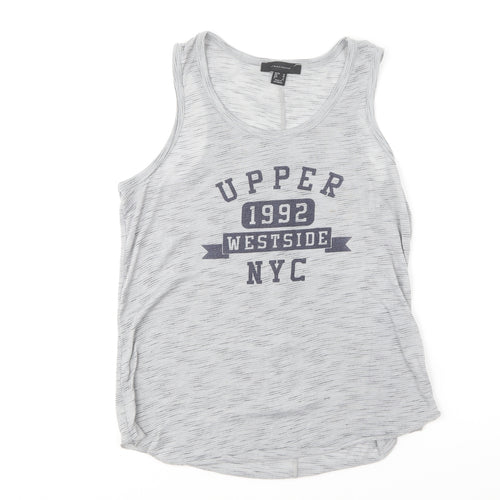 Primark Womens Grey Polyester Basic Tank Size 10 Round Neck - Westside NYC