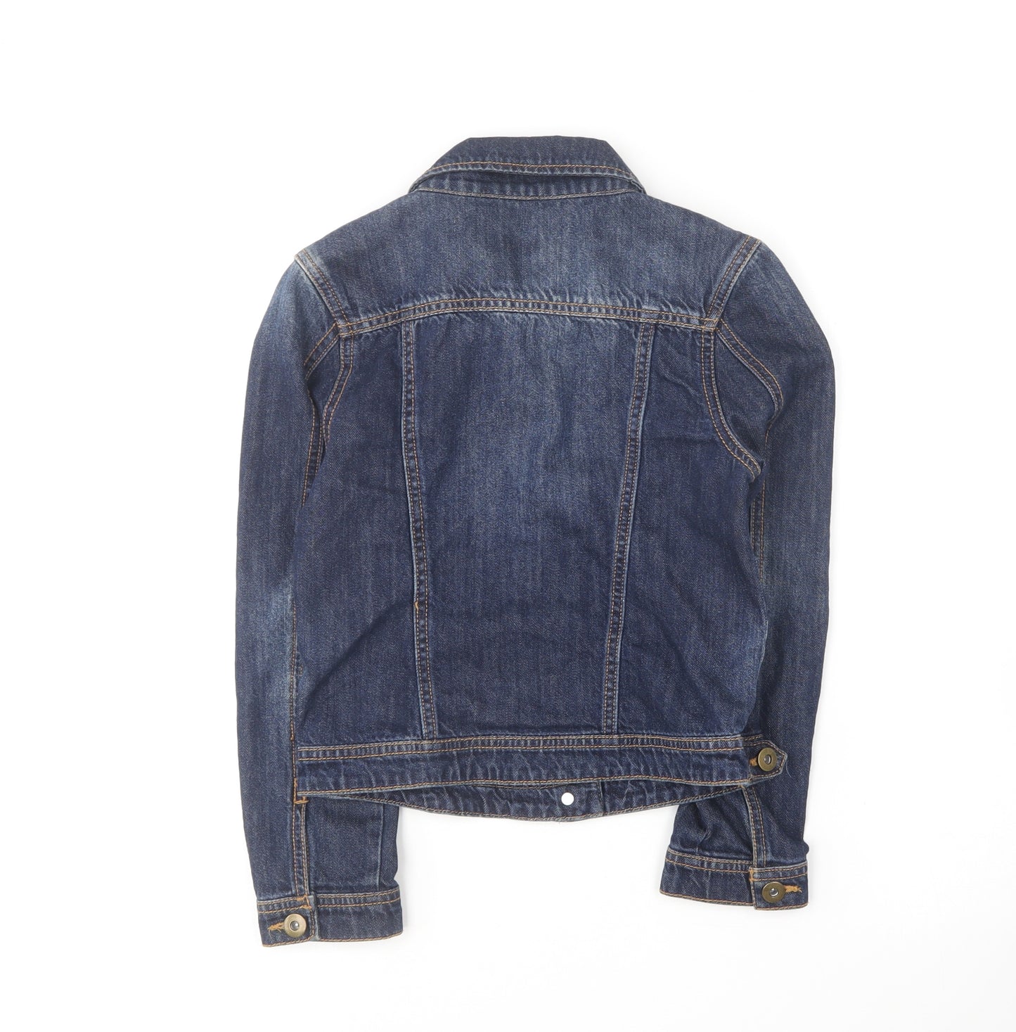 F&F Girls Blue Jacket Size 10-11 Years Button