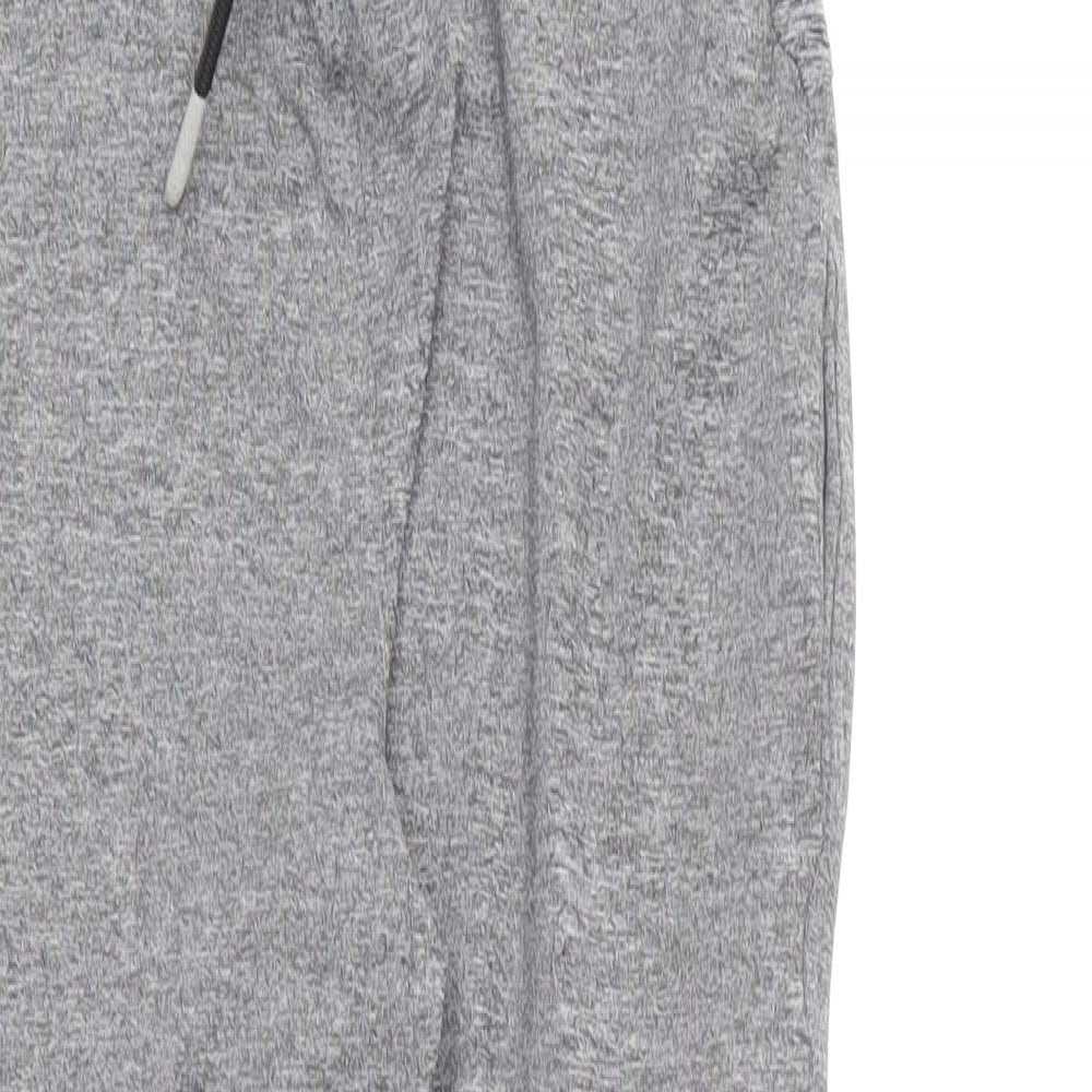 F&F Girls Grey Polyester Jogger Trousers Size 9-10 Years Regular Tie