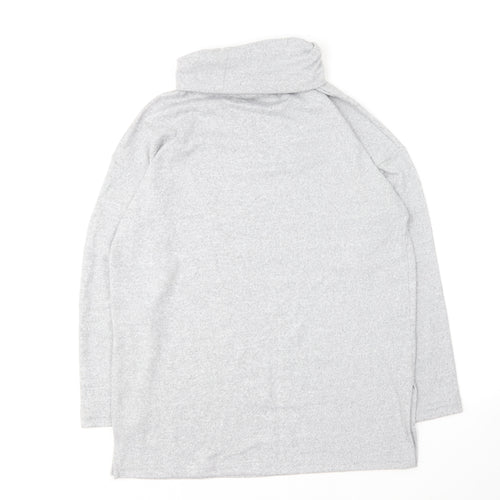 New Look Womens Grey Roll Neck Polyester Pullover Jumper Size S