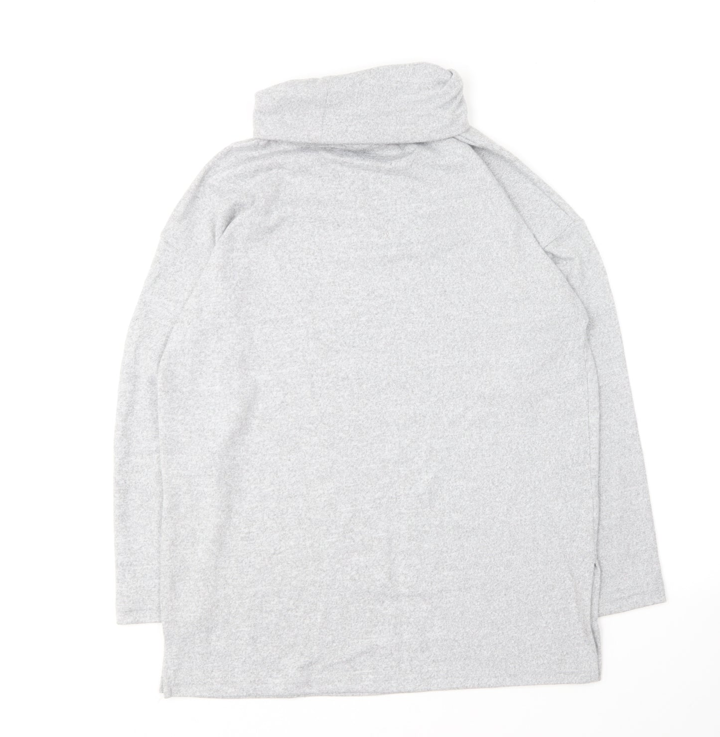 New Look Womens Grey Roll Neck Polyester Pullover Jumper Size S
