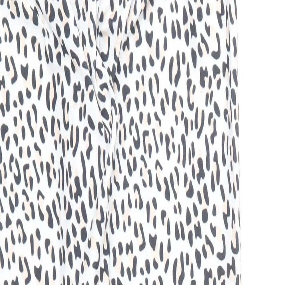 Preworn Womens Multicoloured Animal Print Polyester Compression Leggings Size S L25 in Regular