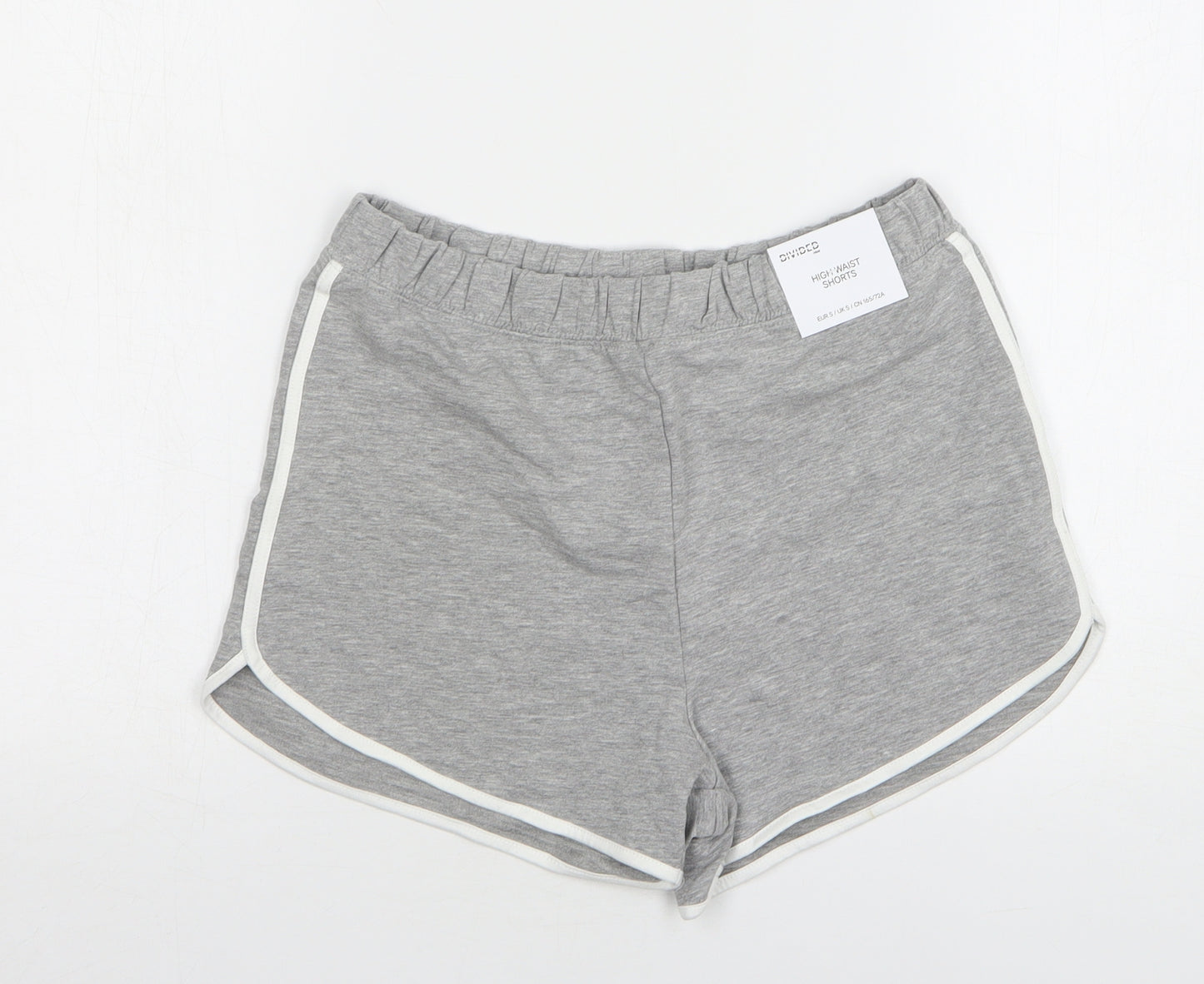 H&M Womens Grey Cotton Sweat Shorts Size S L3 in Regular