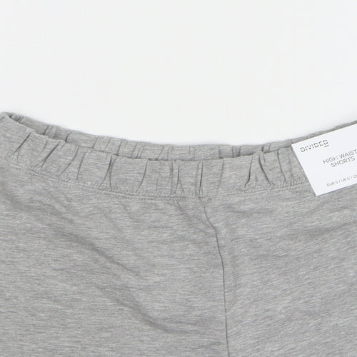 H&M Womens Grey Cotton Sweat Shorts Size S L3 in Regular