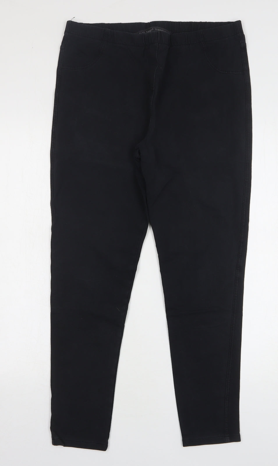 NEXT Womens Black Cotton Jegging Jeans Size 16 L27 in Regular