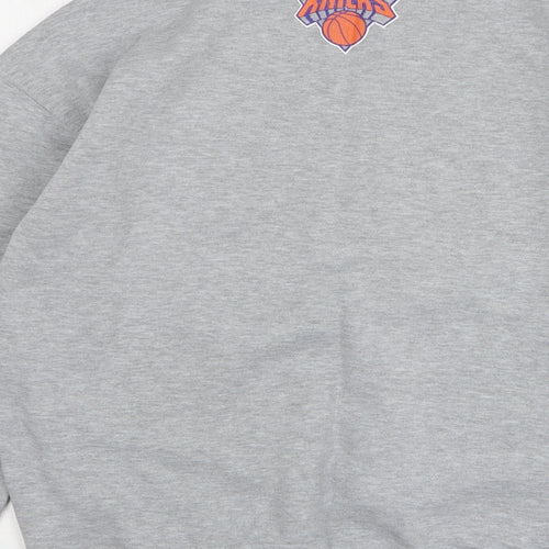UNK Mens Grey Cotton Pullover Sweatshirt Size S - New York Knicks