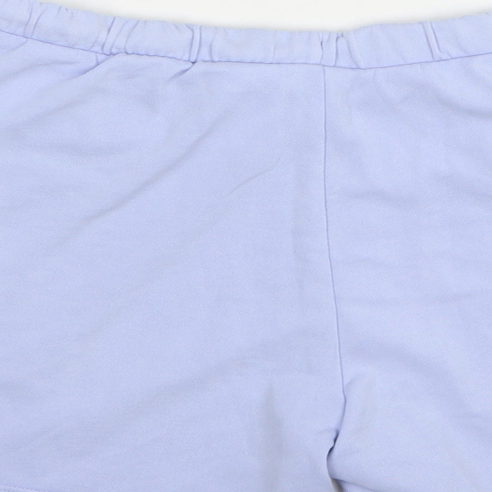 H&M Womens Blue Cotton Sweat Shorts Size S L5 in Regular