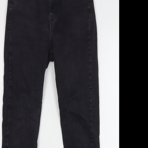 Bershka Womens Black Cotton Skinny Jeans Size 10 L26 in Regular
