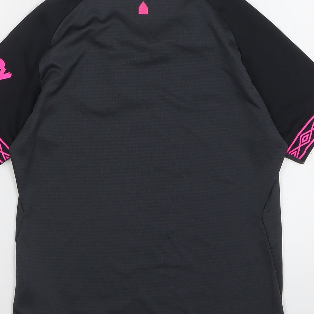 Umbro Boys Grey Polyester Basic T-Shirt Size 11 Years Square Neck - Everton FC