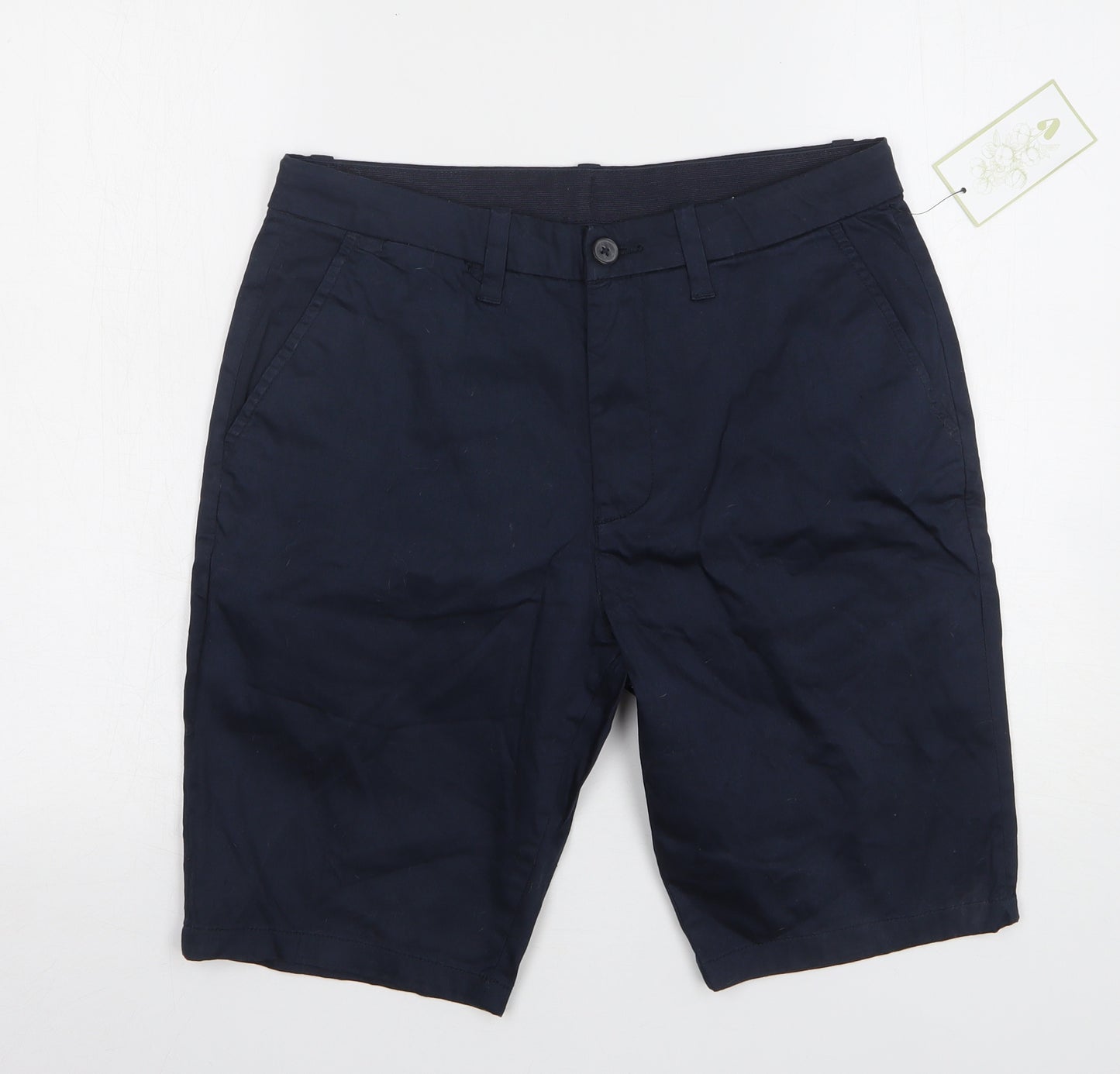 Very Womens Blue Cotton Chino Shorts Size 32 L10 in Regular