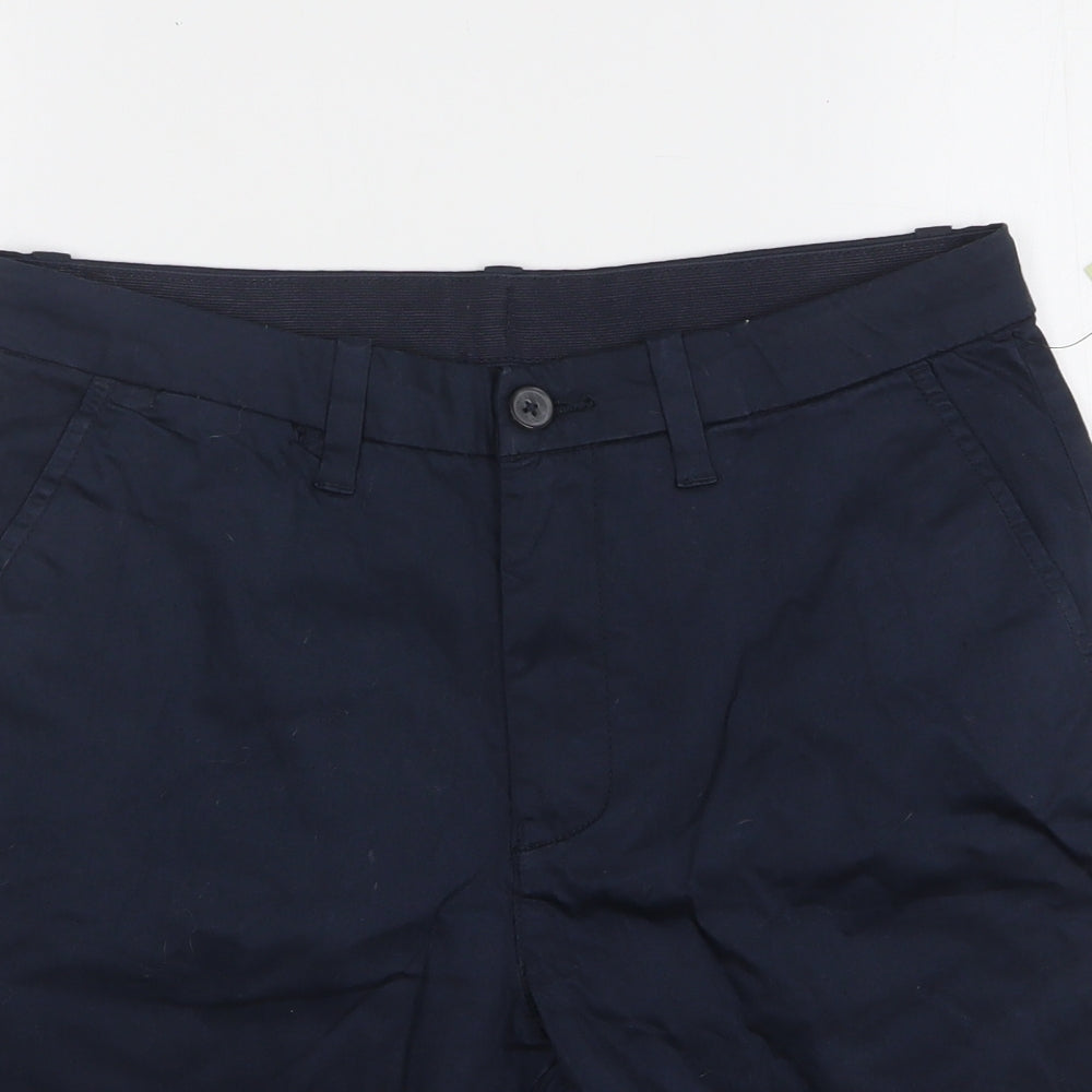 Very Womens Blue Cotton Chino Shorts Size 32 L10 in Regular