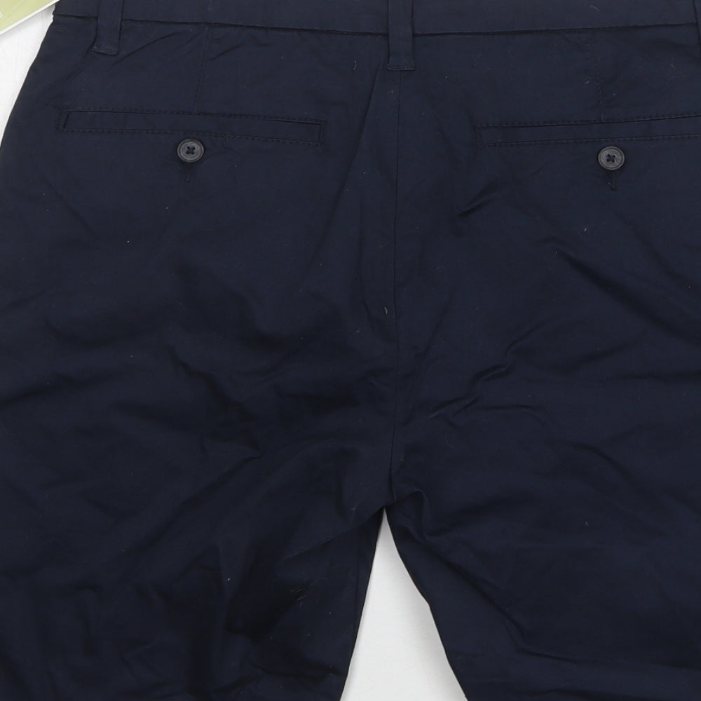 Very Womens Blue Cotton Chino Shorts Size 32 L10 in Regular