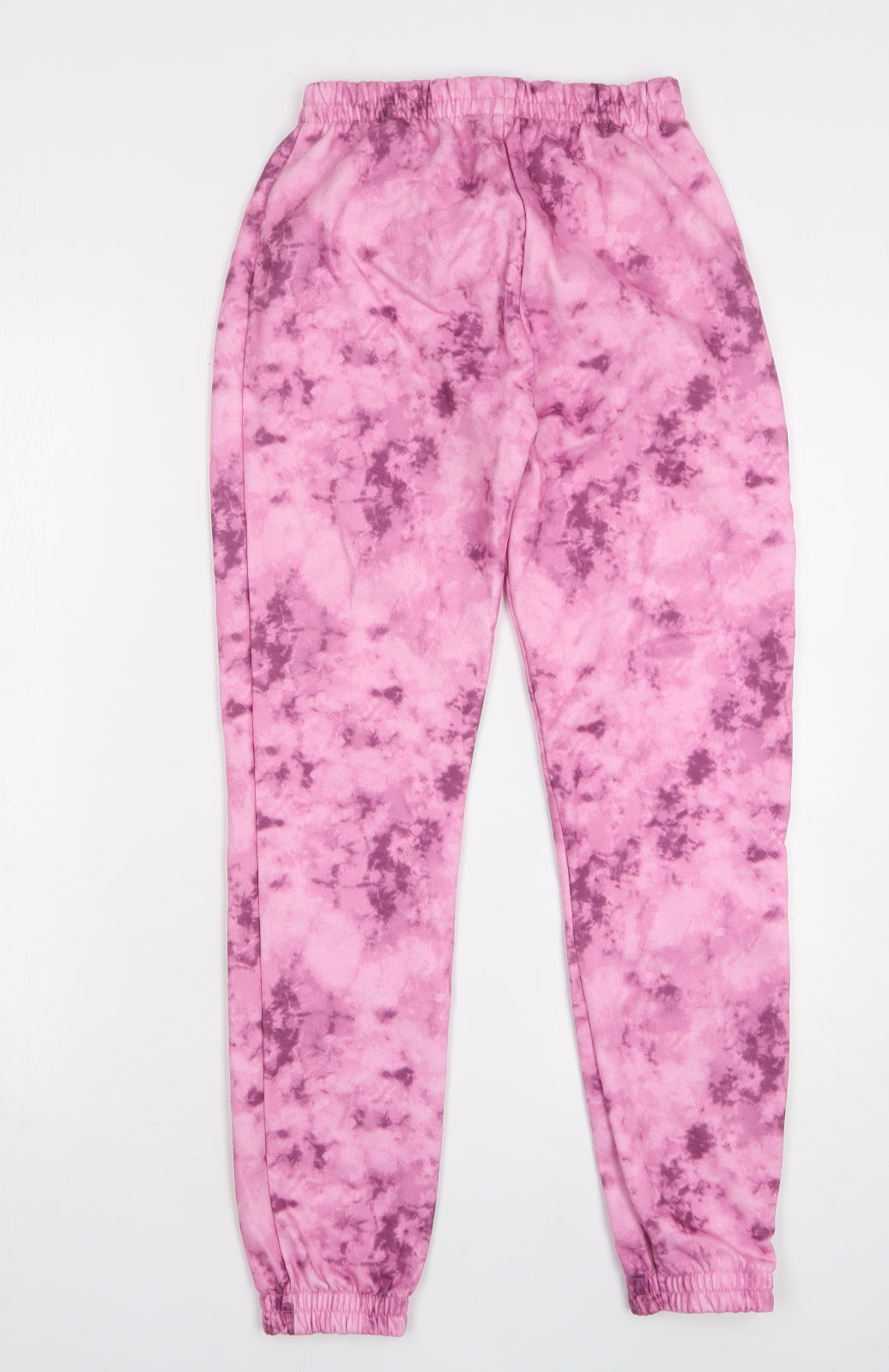 Primark Girls Pink Tie Dye Polyester Sweatpants Trousers Size 12-13 Years Regular