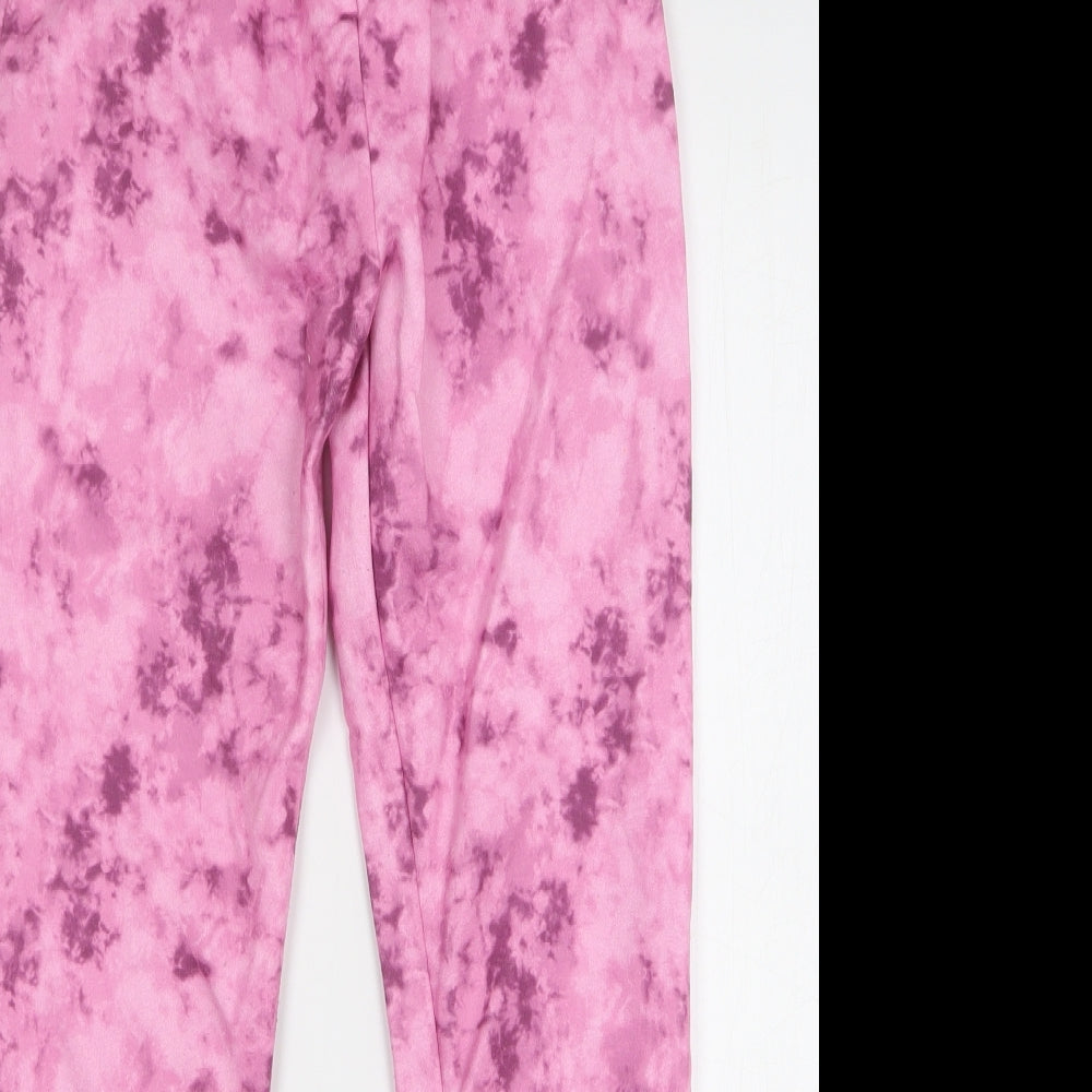 Primark Girls Pink Tie Dye Polyester Sweatpants Trousers Size 12-13 Years Regular