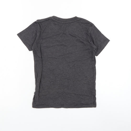 Preworn Boys Grey Polyester Basic T-Shirt Size S Round Neck Pullover - Las Vegas