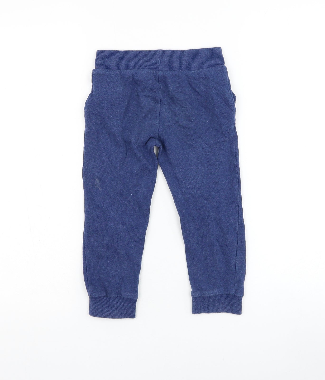 Mothercare Boys Blue Cotton Jogger Trousers Size 3-4 Years Regular Pullover
