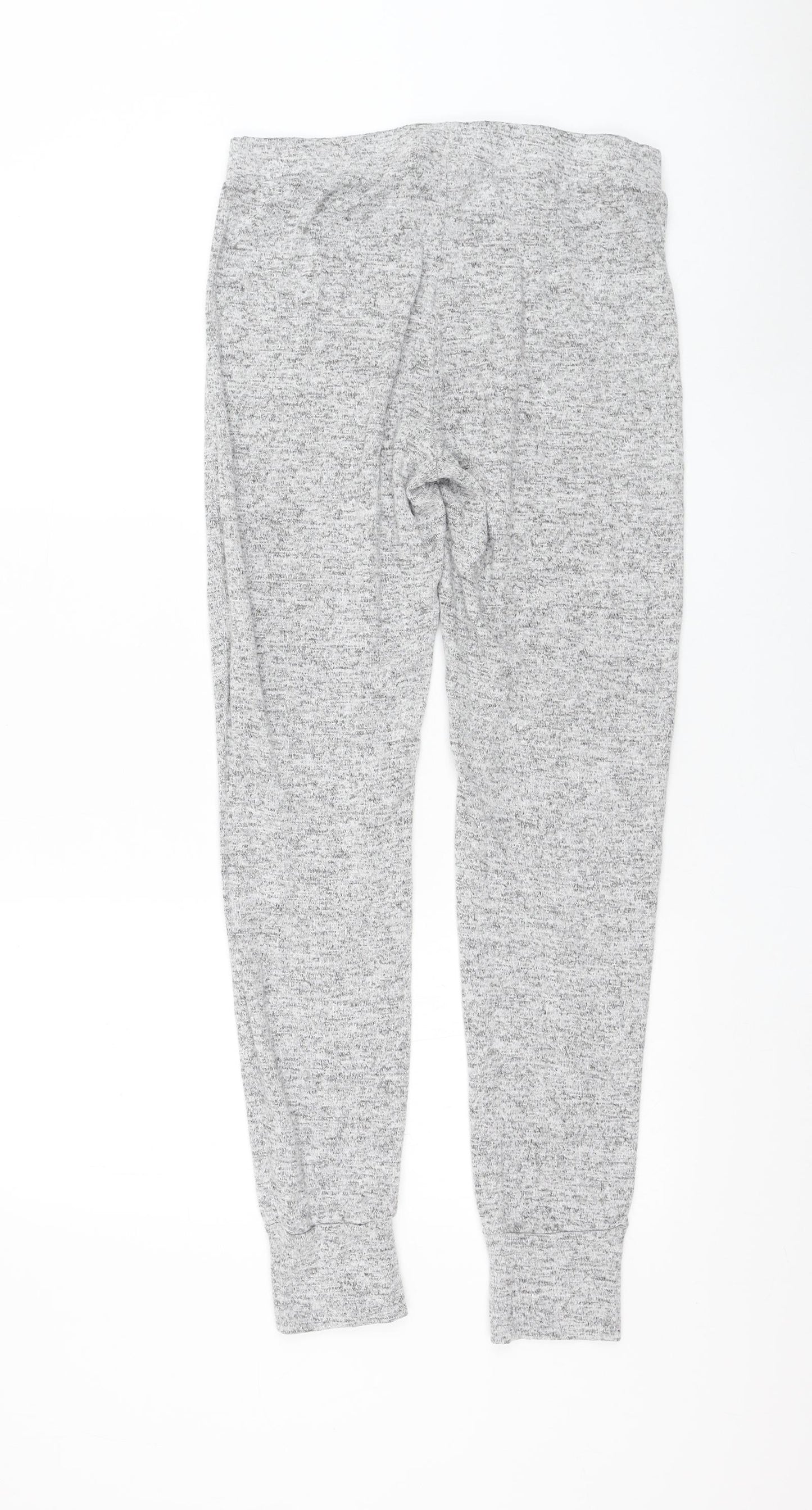 Primark Womens Grey Viscose Jogger Trousers Size 10 L29 in Regular Drawstring - Loungewear