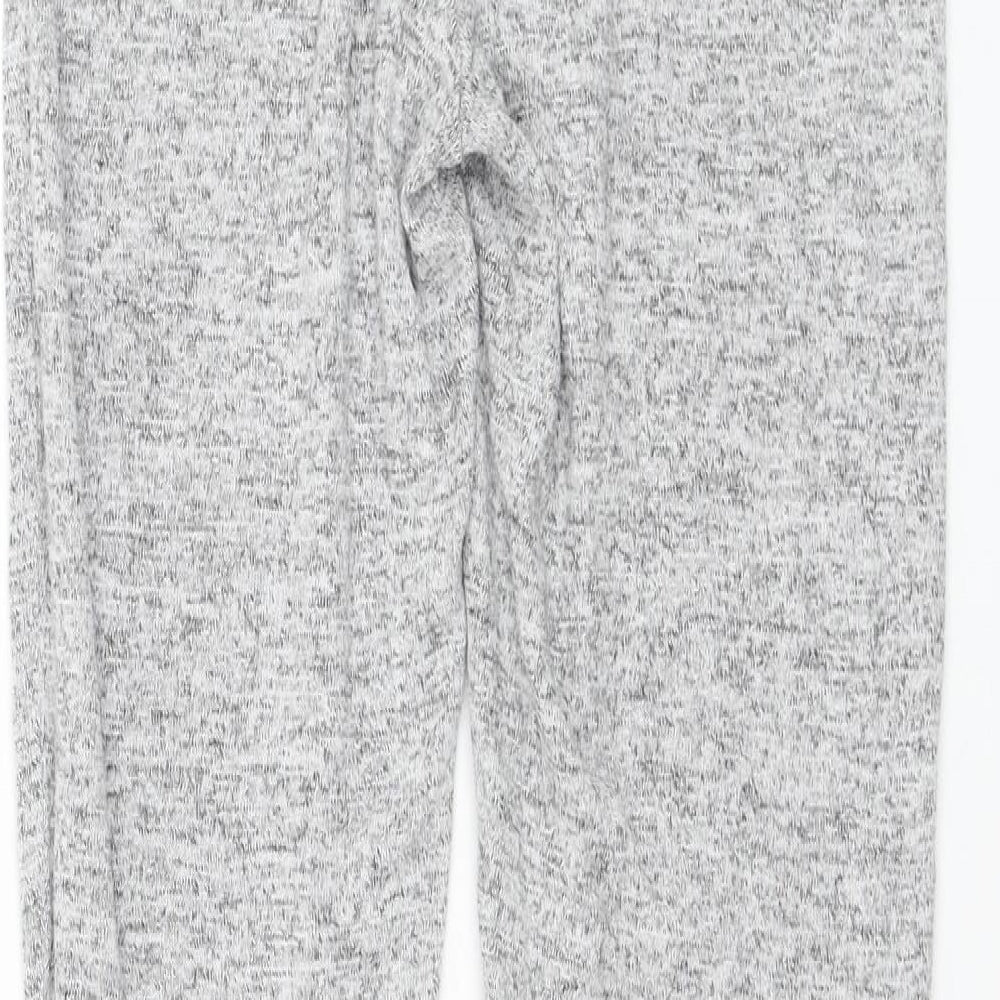 Primark Womens Grey Viscose Jogger Trousers Size 10 L29 in Regular Drawstring - Loungewear
