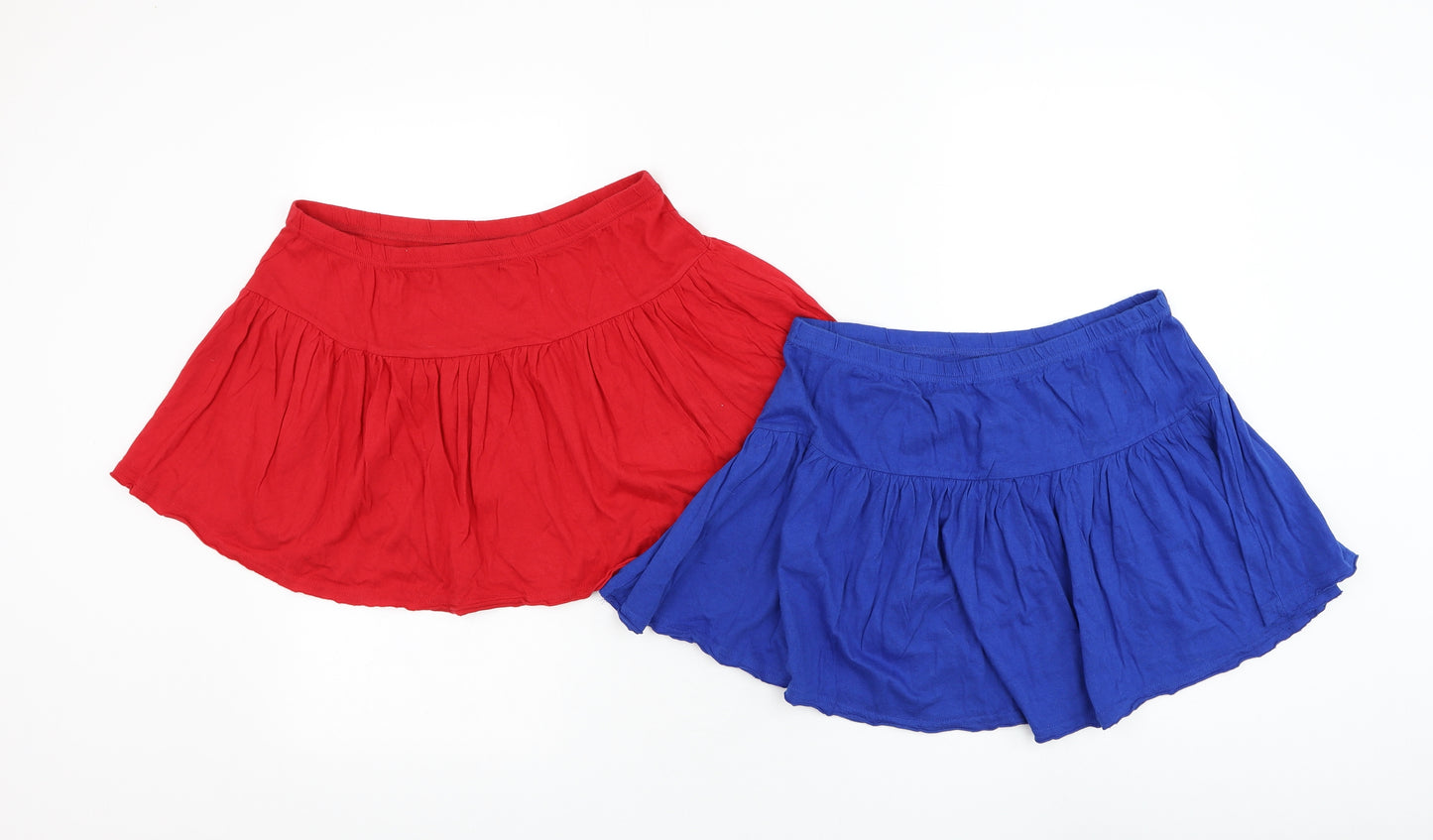 Peacocks Womens Blue Cotton Skater Skirt Size 10 - 2 piece set