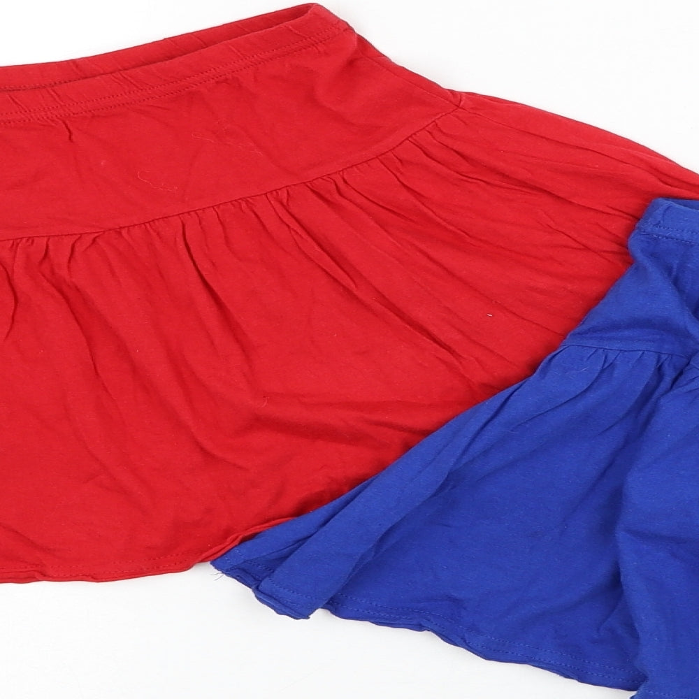 Peacocks Womens Blue Cotton Skater Skirt Size 10 - 2 piece set