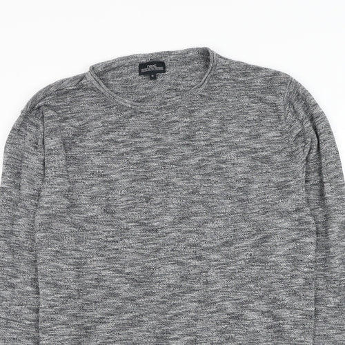 NEXT Mens Grey Round Neck Cotton Pullover Jumper Size M