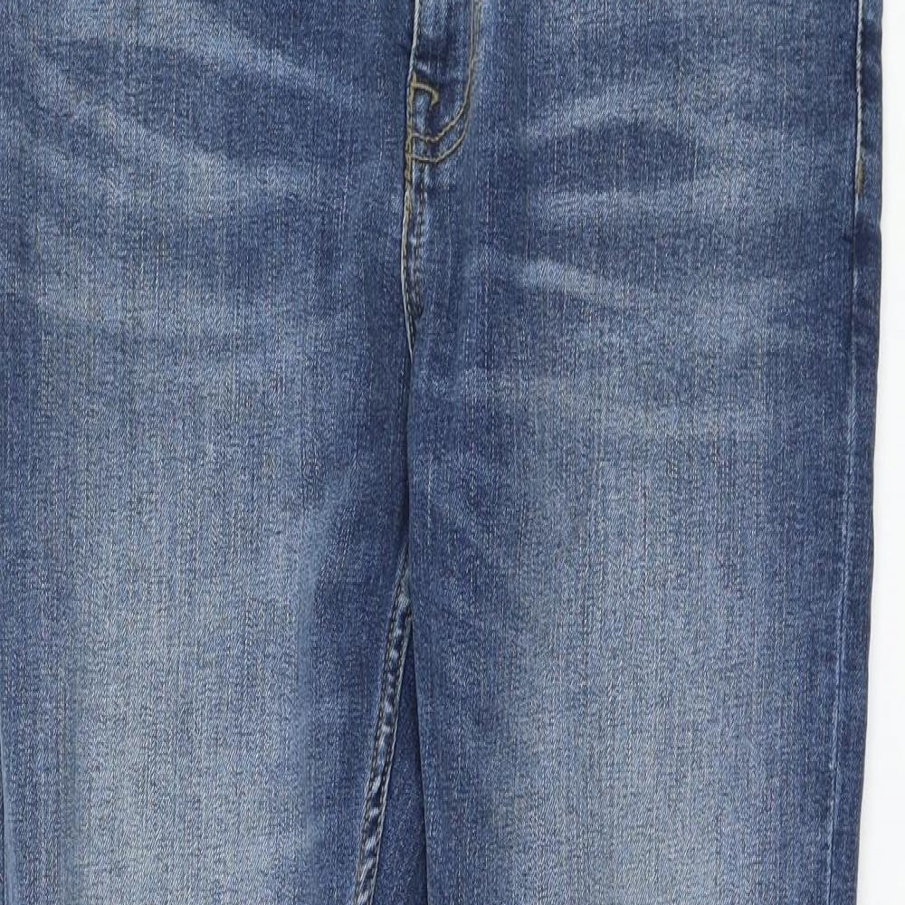 New Look Mens Blue Cotton Straight Jeans Size 34 in L29 in Regular Zip