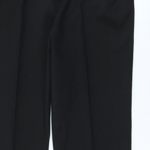 Preworn Womens Black Polyester Trousers Size XL L30 in Regular