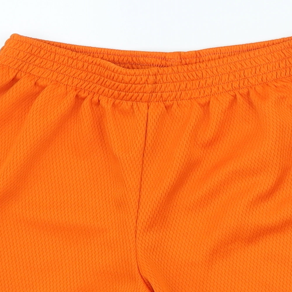 First Moves Boys Orange Polyester Sweat Shorts Size 7-8 Years Regular