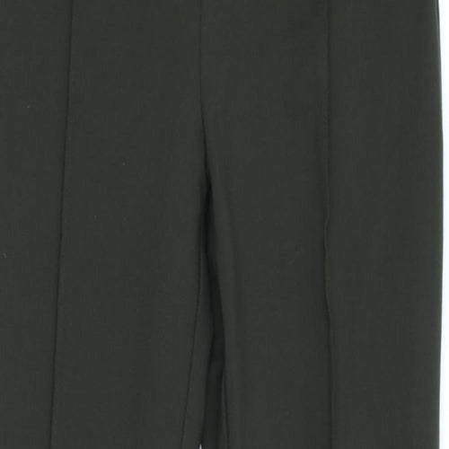 H&M Womens Green Viscose Trousers Size S L26 in Regular