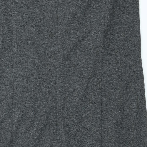 NEXT Womens Grey Polyester Sheath Size 12 Scoop Neck
